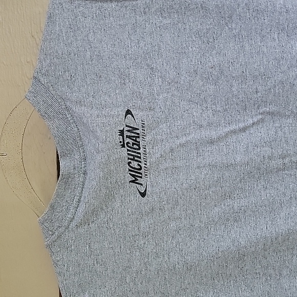Vintage Alstyle Michigan Nascar International Speedway Tank Top Grey Youth Large - Picture 9 of 10